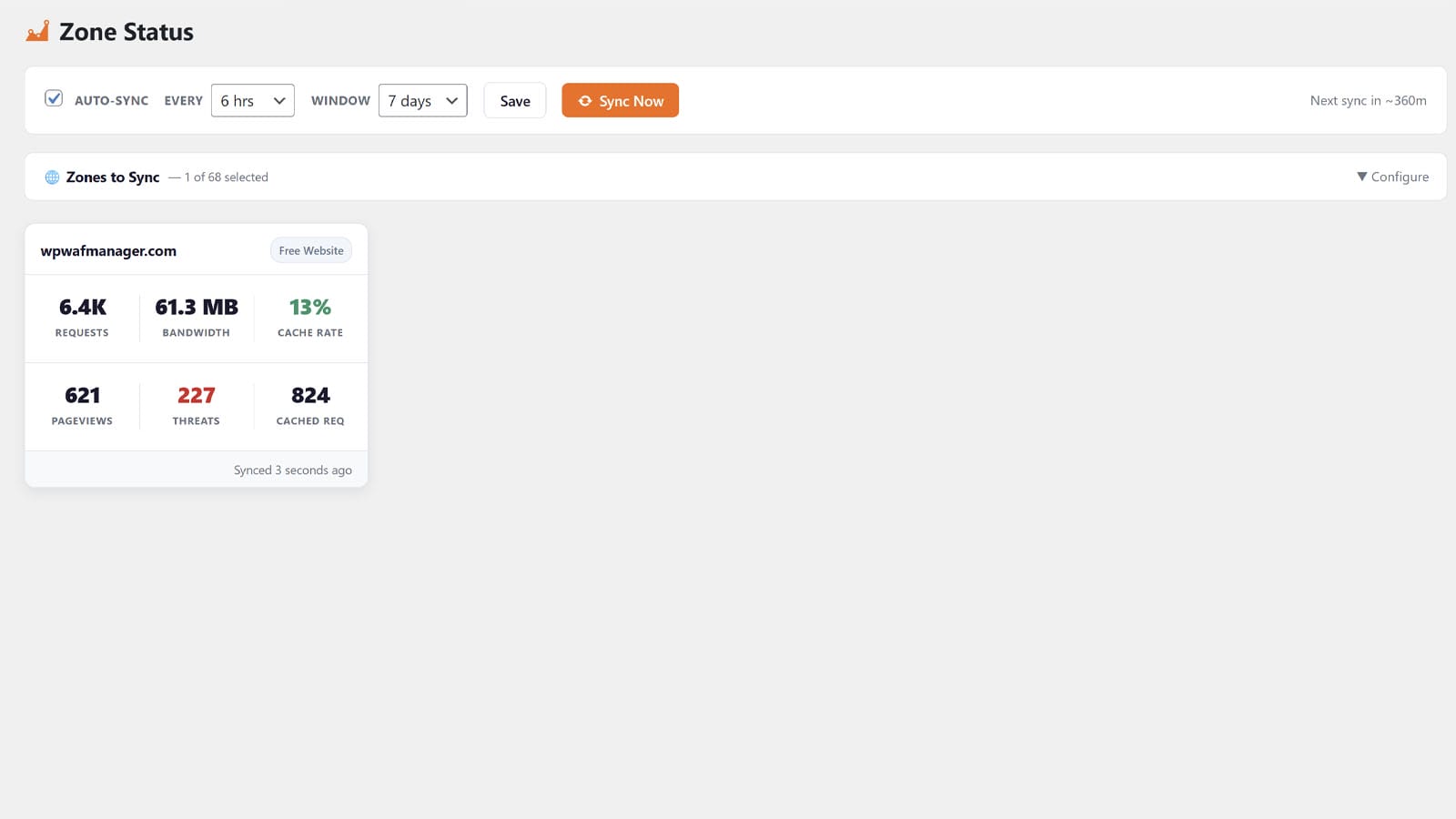 Zone Analytics screenshot